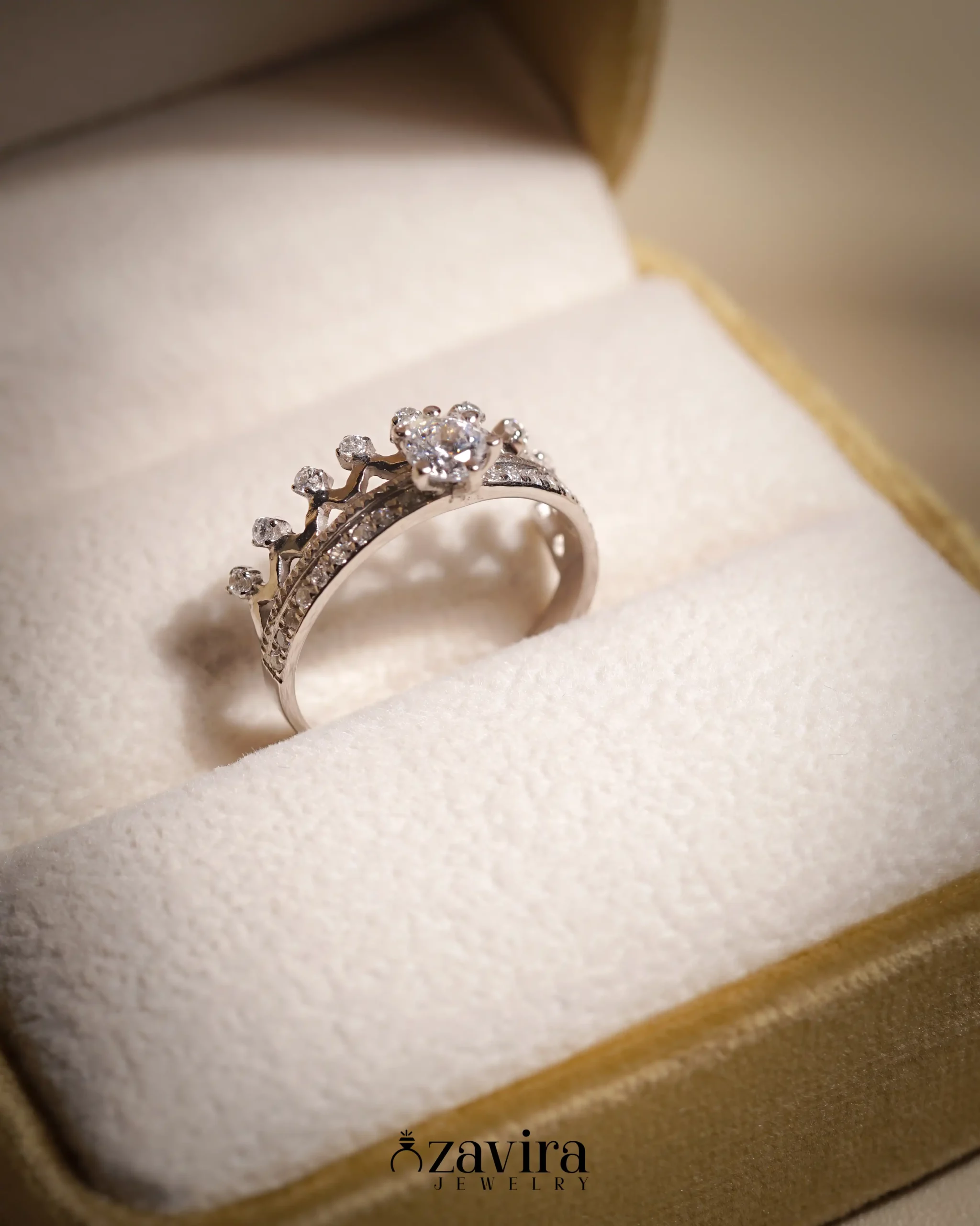 Cincin Wanita Desain Mahkota Z-005