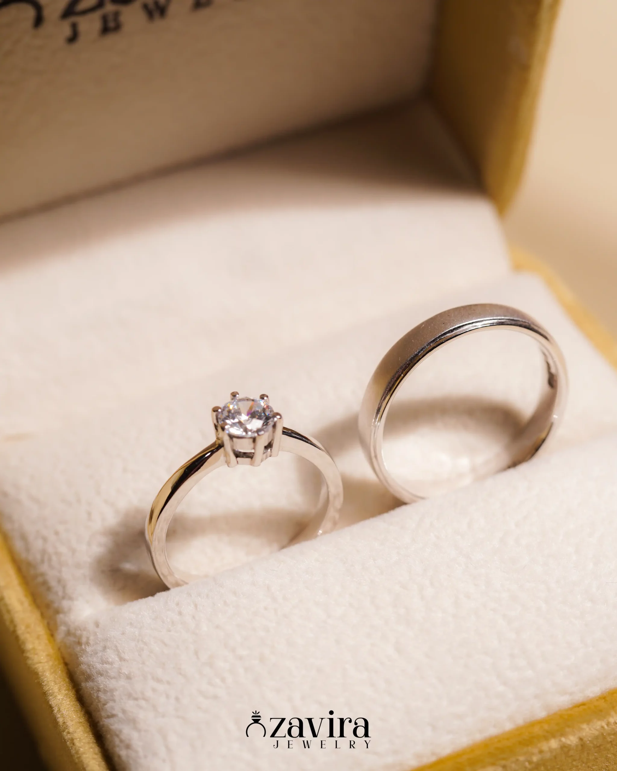 Cincin Nikah Silver Couple Z-003