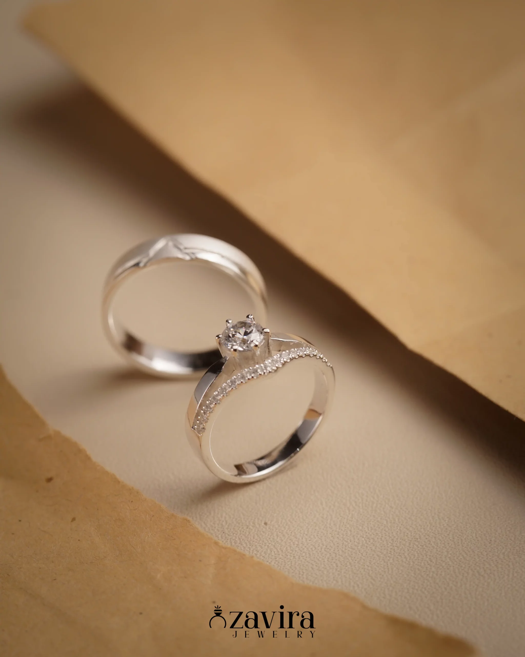 Cincin Nikah Couple V-Shape Z-240