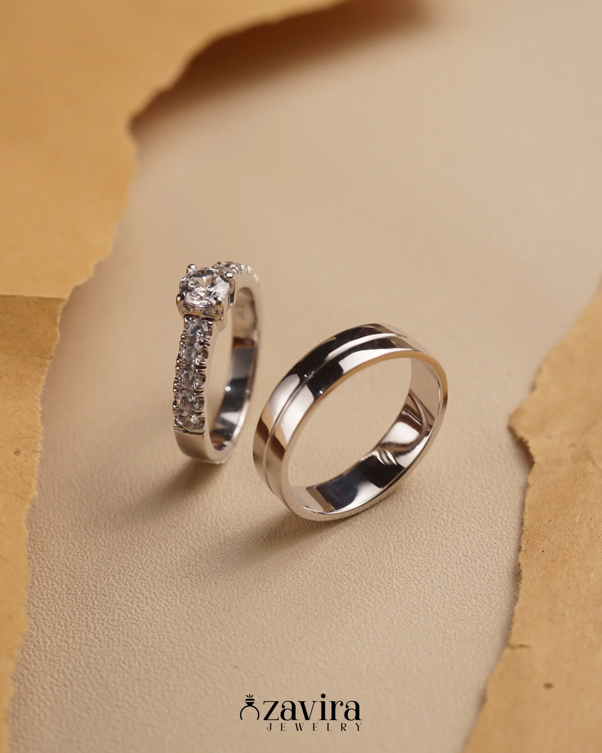 Cincin Kawin Sepasang Platinum Z-00013