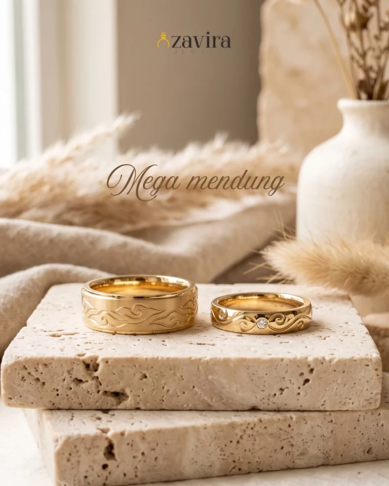 cincin motif batik mega mendung